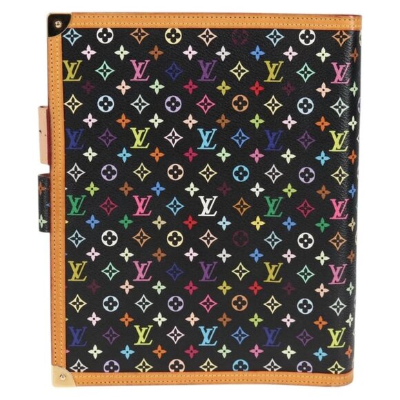 LOUIS VUITTON Multicolor Agenda GM Day Planner Cover Black - Picture 2 of 16
